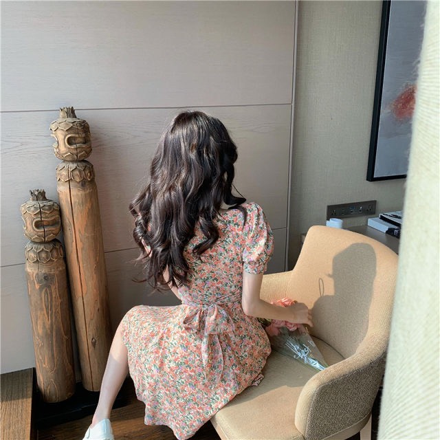 Order quảng châu - đầm tiểu thư phong cách mới cổ điển Hàn Quốc,tươi mát với tay áo phồng, ngực xếp ly Order quảng châu - đầm tiểu thư phong cách mới cổ điển Hàn Quốc,tươi mát với tay áo phồng, ngực xếp ly